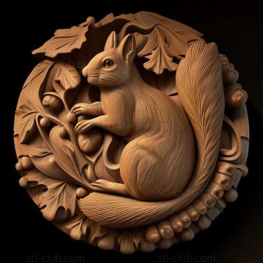 3D model st squirrel (STL)